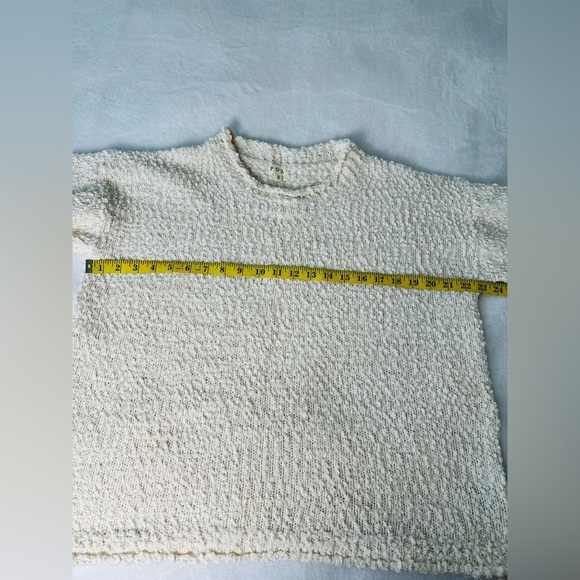 Pol Pullover Oversized Cream Knit Sweater Size Small - Picture 4 of 10